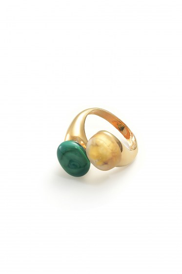 RING CAMILLE COL. GREEN PETROLIO